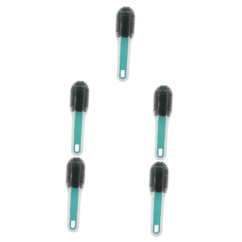 DEARMAMY 5 Piezas Cepillo para Zapatos de cerdas Suaves Clavos Organizador de Zapatos Tapa Limpiador de Ante Polaco Cepillo de Fregar Kit de Limpieza de Zapatos Cepillo para Fregar páginas