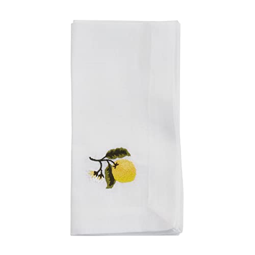 Servilletas bordadas Saro Lifestyle, juego 4, 20x20 in miniatura 1