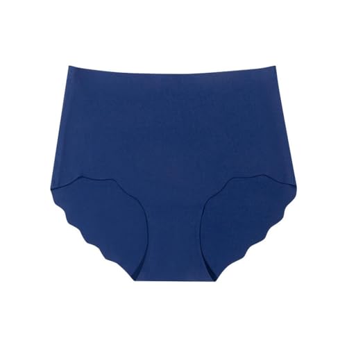ACHBGTMQ Unterhosen Damen Nahtlose Unterwäsche Für Damen – Atmungsaktive Unterwäsche Mit Hoher Taille-dunkelblau - 3 Packungen-xs