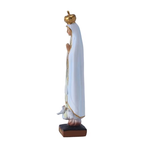 Estatua Religiosa María Nuestra Señora de Fátima 20.5 cm miniatura 7