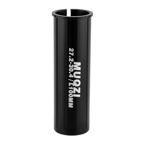 TRIWONDER Bike Seatpost Adapter Shim 25.4mm 27.2mm 28.6mm 30.4mm 30.9mm 31.6mm 33.9mm 34.9mm Aluminum Alloy Bicycle Seat Post Tube Adapter for Mountain Bike, Road Bike (27.2mm to 30.4mm)