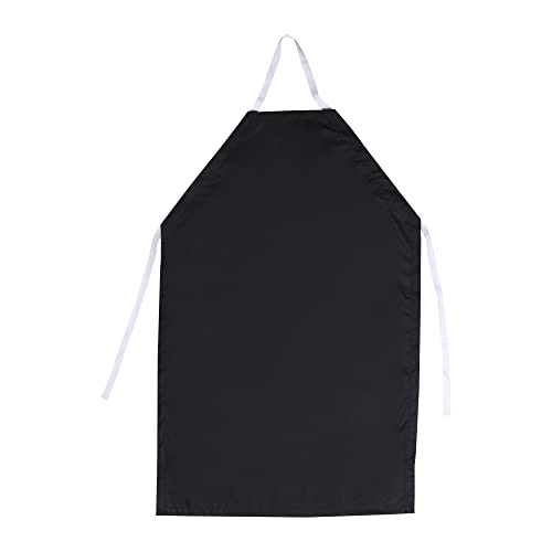 Eisco Rubber Vinyl Apron, Large (27" W X 42" L) - Adjustable Bib Apron For Dishwashing, Butcher, Laboratory - Black #TOP3