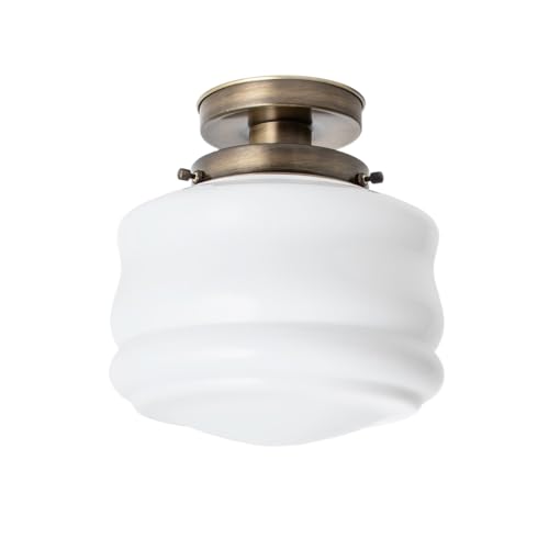 Plafonnier Bakery 20's Bronze pour remplacer un éclairage blafard