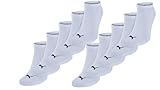 PUMA Sneaker Socken Sportsocken 10-Paar-Pack Unisex - Special Edition (White, 43-46)