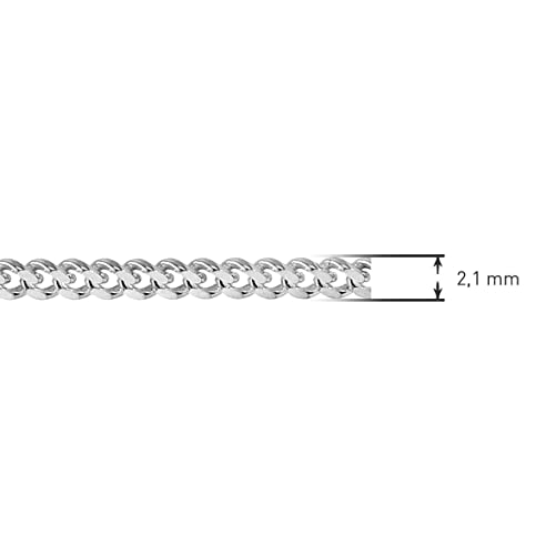 trendorObroża Uniseks Srebro próby 925 41215-55 55 cm