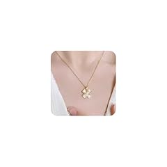 Cat's Eye Clover Necklace