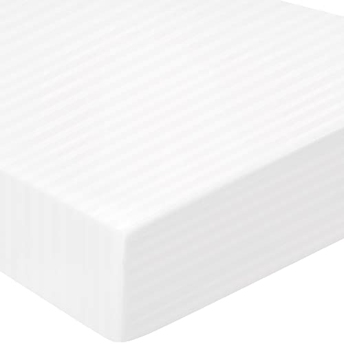 Image of TILLYOU Microfiber Crib Sheets - Super Soft Toddler Bed Sheets for Standard Crib and Toddler Mattresses, Premium Cozy Nursery Bedding Sheet, 28"x52"x8", White