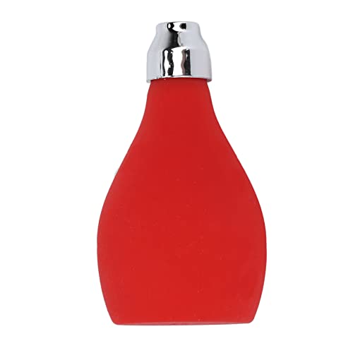 Sonew Botella de Polvo Vacía Versátil para Peluquería y Cuidado de la Piel con Diseño Práctico para Apretar - Rojo