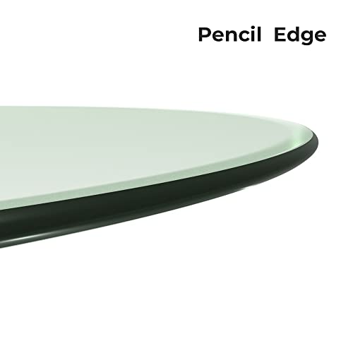 32" Inch Round Glass Table Top 3/8" Thick Pencil Polish Edge Tempered By Fab Glass And Mirror #TOP2