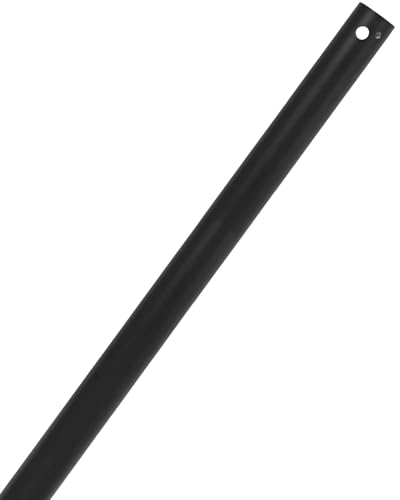48 Inch Ceiling Fan Extension Rod, 1" Outer Diameter Matte Black Ceiling Fan Downrod (No Threads),4 FT Fan Boom Fit for Wide Range of Fans