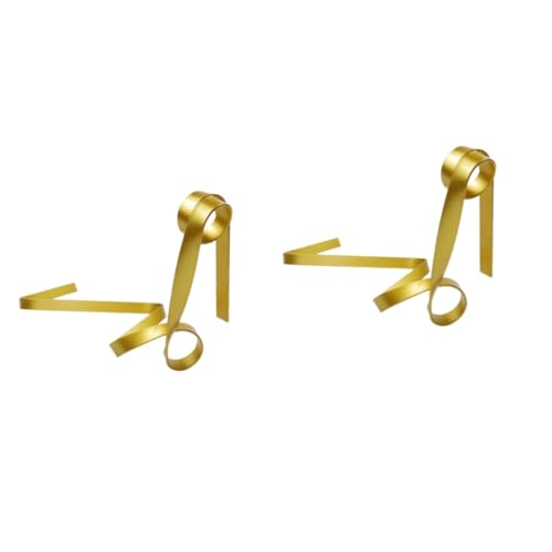 ARTIBETTER 2 Pcs Suspended Wine Shelf Iron Ribbon Wine Bottle Holder Silk Rope Perfect Present