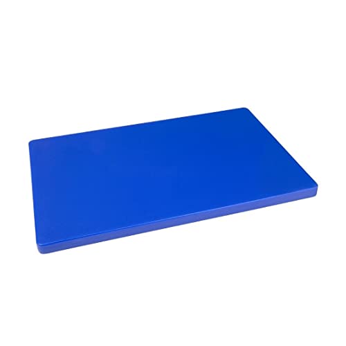 Hygiplas Thick Low Density Blue Chopping Board 450x300x20mm - Colour Coded, Dishwasher Safe Cutting Board DM005