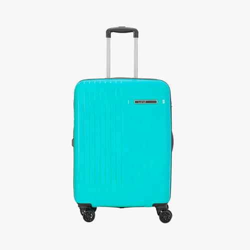 Image of Safari Lancer 8 Wheels, 5 Years Warranty Polypropylene Trolley Spinner Luggage Set of 3, 55cm, 66cm & 75cm, Small, Medium, Large, Blue, Fixed Combination Lock, 360 Wheeling System