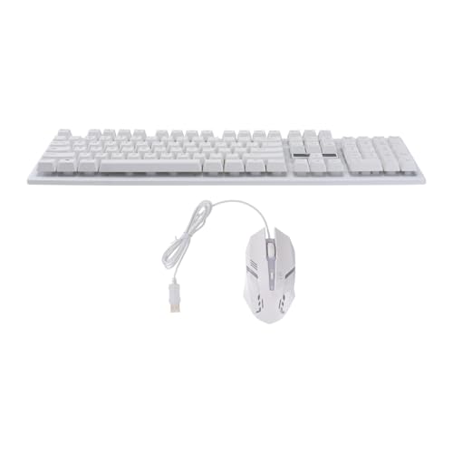 Clavier et souris gaming mécanique rétroéclairé en plastique résistant USB
