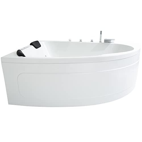 Basera® Classic Indoor Eck-Whirlpool Badewanne Guam für 2 Personen mit 25...