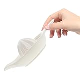 HOMSFOU Keramik Zitronenpresse Manuelle Orangenpresse Weiß Tragbar und Komfortabel für Saftzubereitung in Haushalt und Küche