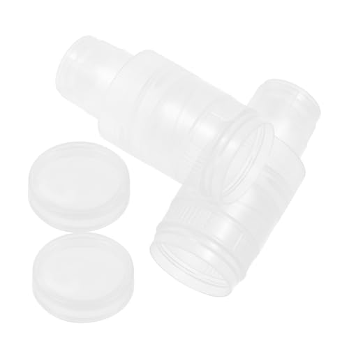 IWOWHERO 2 Sets Honey Bottle Cap Empty Squirt Bottle Ketchup Bottles Squeeze Small Bottle Lids Honey Bottle Lid Oil Spice Bottles Honey Bottles Flip Cap Replacement Pots The Pet Transparent