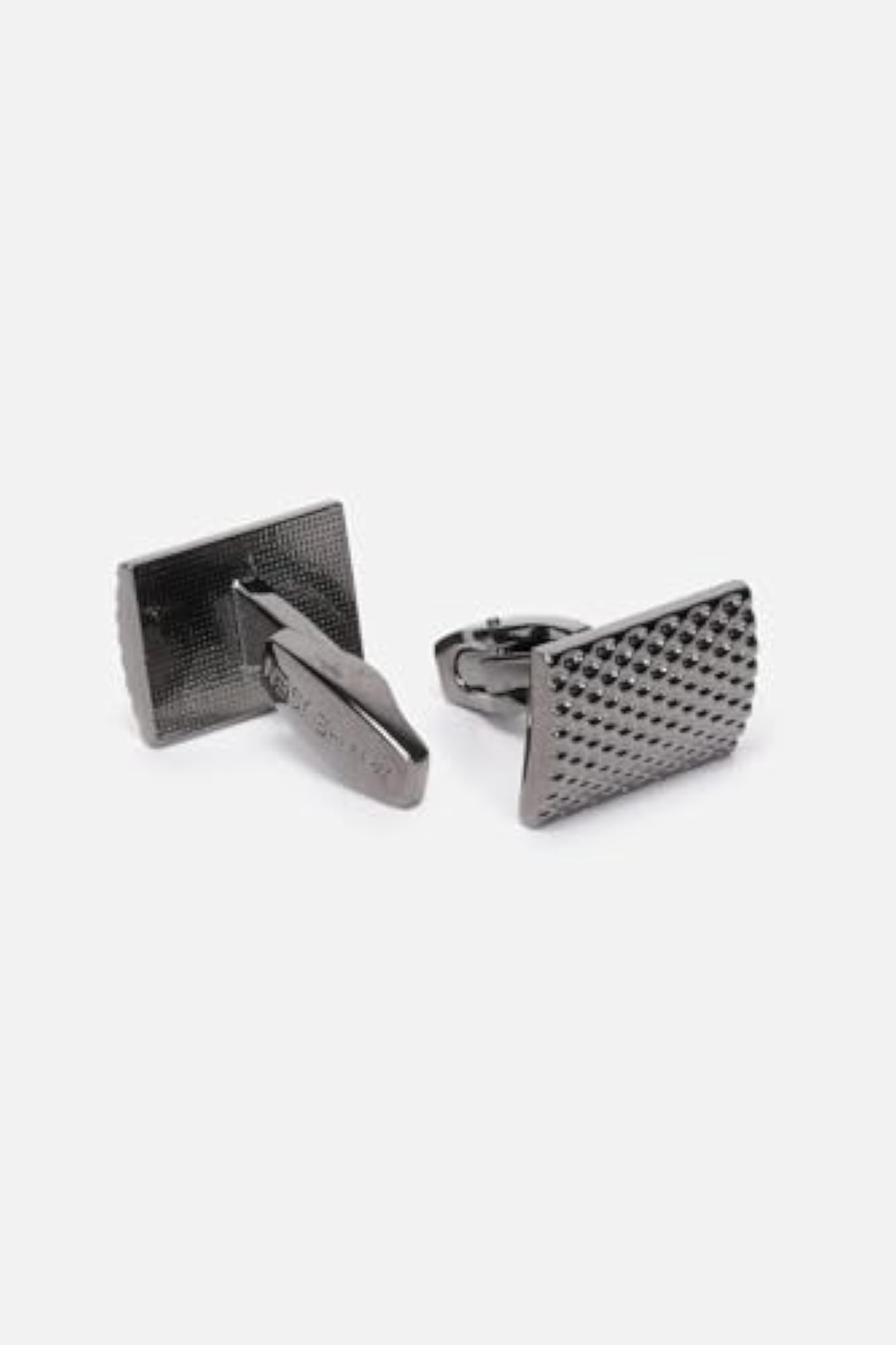 Men's Grey Party Tie Pocket Square and Cufflink Set