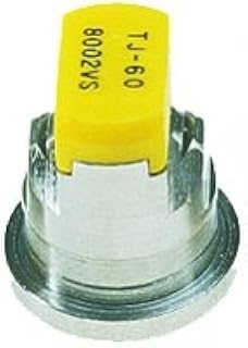 Pack of 6 - TeeJet TwinJet TJ60-8002VS Twin Flat Spray Nozzle - Stainless Steel - VisiFlo - 80Â°