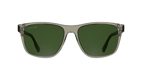 Lacoste Men's Sunglasses L6078S - Transprent Sand with Solid Green Lens