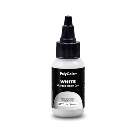 Alumilite Liquid Color Dye Tint for Resin Casing - Highly Concentrated for Epoxy Coating, and Urethane, Ideal for Coloring Clear, Translucent, Opaque Art & Craft Projects (White, 1oz) Cover