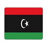 Tischunterlage Flagge Libyen Langlebiges E-Sports-Mousepad Weiches Mouse Pad Für Zuhause Gaming Laptop 25X30Cm