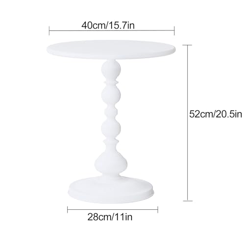 Table d'appoint ronde en métal gain de place pour petits salons - 4