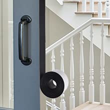 Miniatura 6 de DOBTIM Tiras adhesivas de goma sólida de neopreno de 18 (.125 pulgadas) de grosor x 2 pulgadas de ancho x 10 pies de largo, láminas de goma