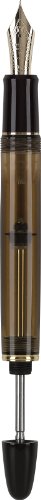 Image of Pilot Custom 823 Fountain Pen, Amber Barrel, Blue Ink, Broad Nib (60563)
