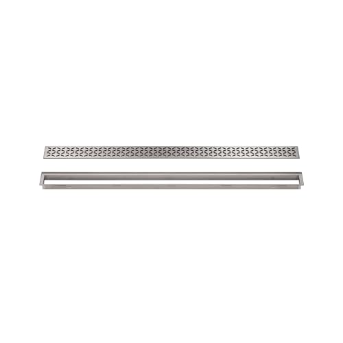 Schluter Kerdi-Line Brushed Stainless Steel Grate Assembly, 23-5/8" Length