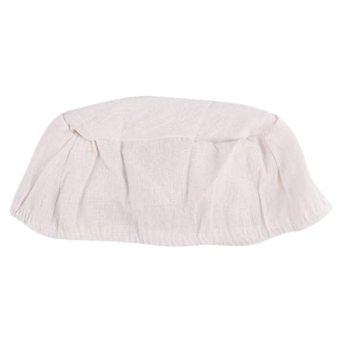 Artibetter Housse en Tissu Blanc pour Panier, Doublure Antiadhésive Favorisant la Fermentation Pâte Circulation D'air Optimale pour Boulangers à Domicile