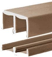 CRL Tan EZY-Glide Plastic Track Assembly - 6 ft Long