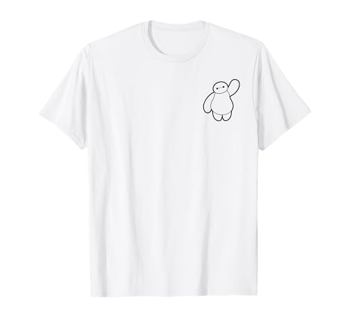 T-shirt Baymax Disney Big Hero 6 coton manches courtes col rond imprimé