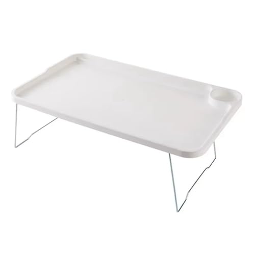 Hlennotor Mesa de Cama para Portátil, Plegable y Portátil, con Portavasos, para Dormitorios de Estudiantes, Bandeja Estable para Cama y Sofá.