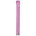 Susan Bates 14-Inch Silvalume Single Point Knitting Needle, 8mm, Silver Pink