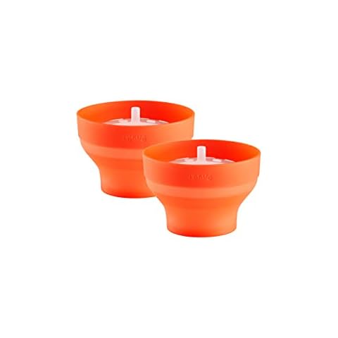 Lékué Set 2 Mini Pop Corn para microondas, Silicona Cover