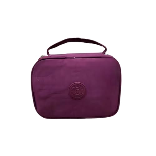 Bella Mallu - Estojo Escolar Box Roxo Grande com 27 Lápis, Nylon Tactel, Zíper, Moderno, Organizador para Lápis, Caneta, Papelaria, Fofa