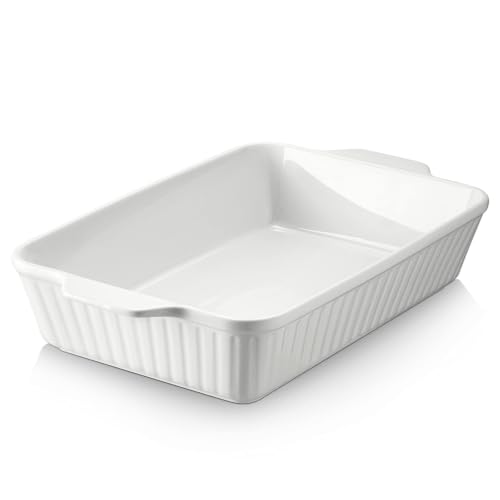 DOWAN Casserole Dish, 9x13 Ceramic Baking Dish, Large Lasagn...
