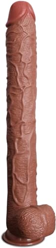 Realistic Adult Novelty Toy with Strong Suction Cup Base - Extra Large 16.9 Inch Length