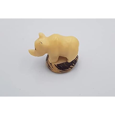 Articiones Rhino Handmade Figurine Tagua 4cm 5cm 2cm Cover
