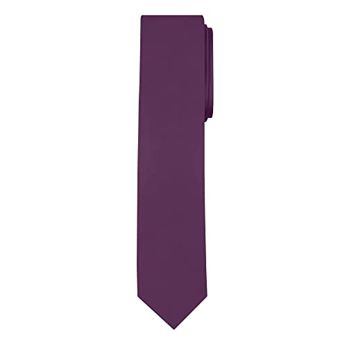 Image of Jacob Alexander Men's Skinny Width 2 inch Solid Color Tie