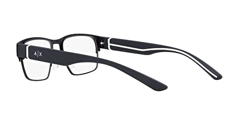 Image of Armani Exchange mens Ax1059 Rectangular Prescription Eyewear Frames