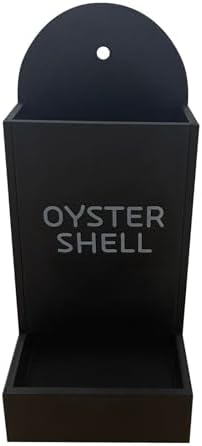 Chicken Oyster Shell and Grit Feeder, Automatic Hanging Gravel Chicken Poultry Feeder, Versatile Oyster Shell Feeders, Precision Nutrition, Coop Accessories (A-Black)