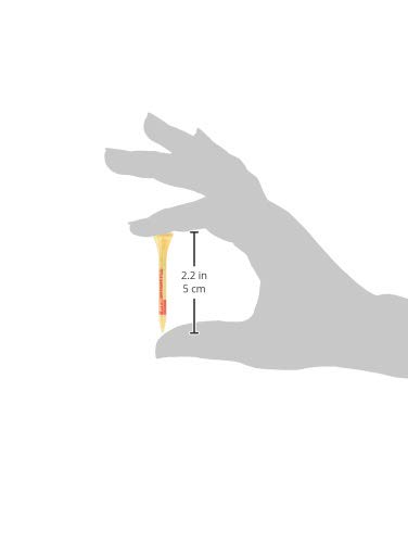 Pride Professional Tee System Shortee Tee, 2-1/8 Inch -120 Count (Red On Natural) #TOP4
