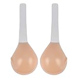 Uposao Klebe BH Silikon Träger BH Selbstklebend Push Up Unsichtbarer Wiederverwendbare Rückenfreier Nipple Cover für Abendkleider, Brautkleider Silikon Gel Brustaufkleber Nippelabdeckung Büstenhalter