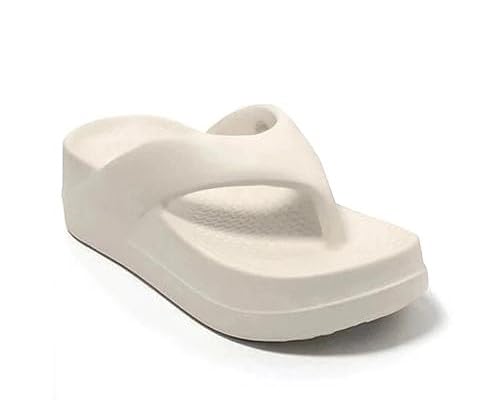 Crosskix Women's Orthopedic Anti-Skid Slippers | Ultra Soft Platform Flip-Flops | Shock Absorbing EVA Sole | Lightweight & Comfortable Everyday Wear Footwear