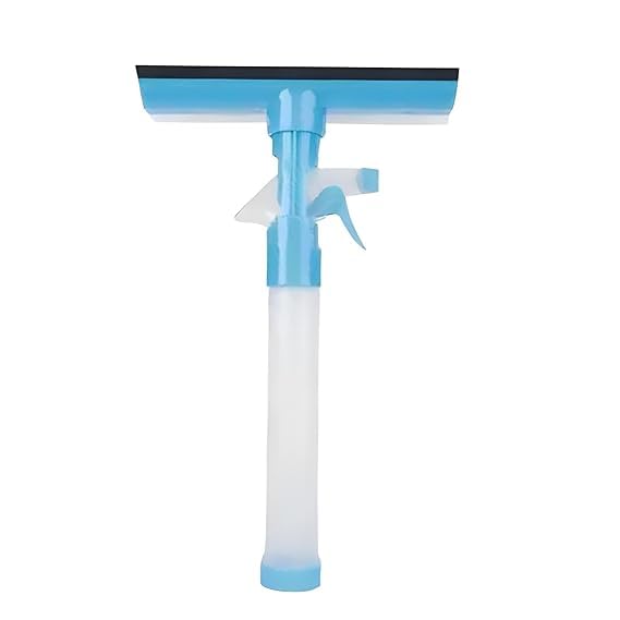 BLAPOXE Multifunctional Screen Brush 3 in 1 Mesh Cleaning Brush & Wiper with Attached Spray Bottle Net Cleaner Double-Sided Window Cleaner Glass Washing Bathroom Cleaner, Household Cleaning Supplies