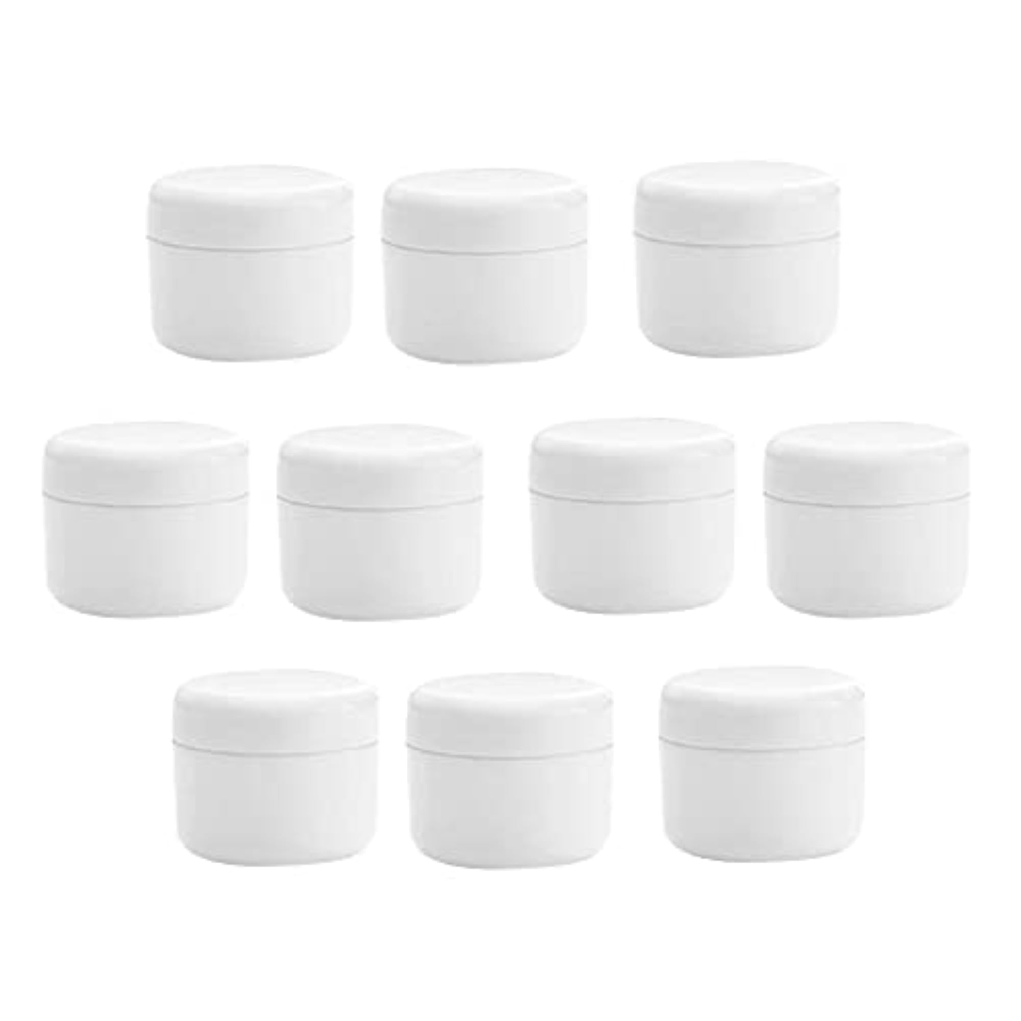 Refillable PVC Empty Face Cream Container, White 20g