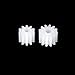 MECCANIXITY Plastic Gear Wheel 10 Teeth 12 Teeth for Motor Gearbox Shaft Pack of 1 Set