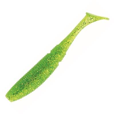 SAKURA Leurre Souple Slit Shad Evo 175-7" - 175mm - 055 (Ghost Lime Chart) - 18Pcs - Saple5010175-055